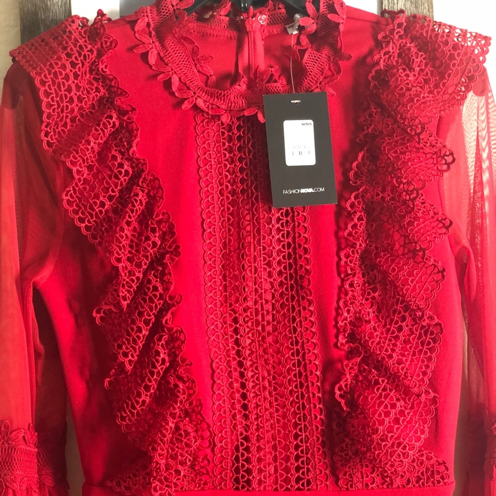 Classy red dress